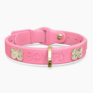 BONEFLY Pink Dog Collar
